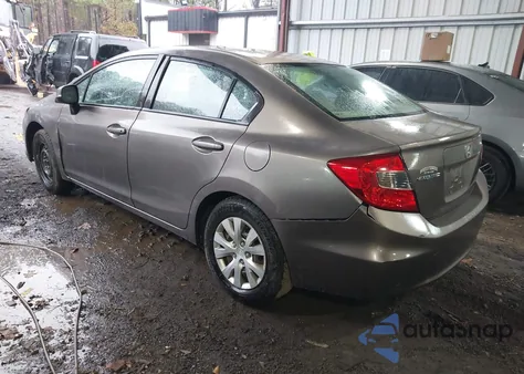 2012 Honda Civic Lx from USA, damaged, VIN 2HGFB2F51CH564860
